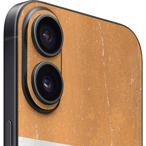 India Flag Distressed iPhone 16 Plus Skin