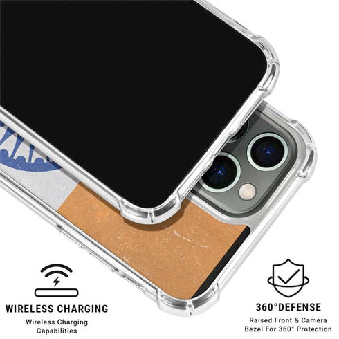 India Flag Distressed iPhone 16 Pro Clear Case