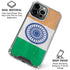 India Flag Distressed iPhone 16 Pro Clear Case