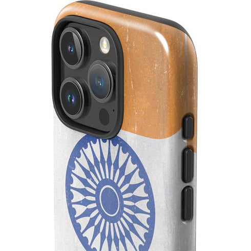 India Flag Distressed iPhone 16 Pro Max Impact Case