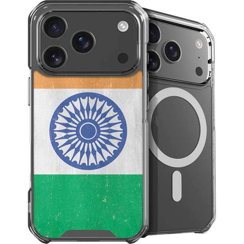 India Flag Distressed iPhone 18 Pro Max MagSafe Case