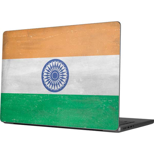India Flag Distressed Apple MacBook Pro 14-inch Skin