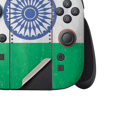 India Flag Distressed Nintendo Switch 2 (2025) Joy-Con Controller Skin