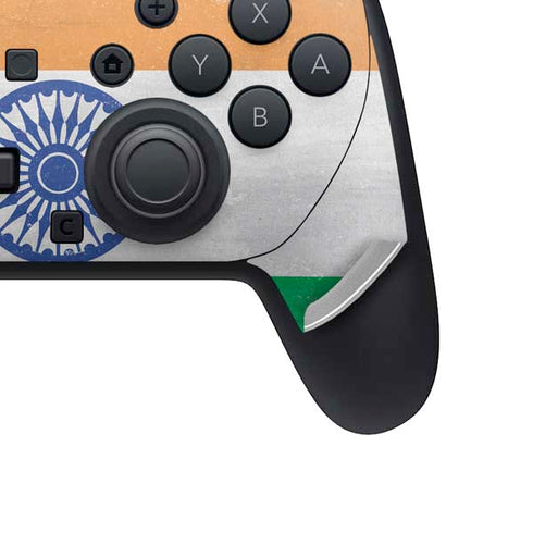 India Flag Distressed Nintendo Switch 2 (2025) Pro Controller Skin
