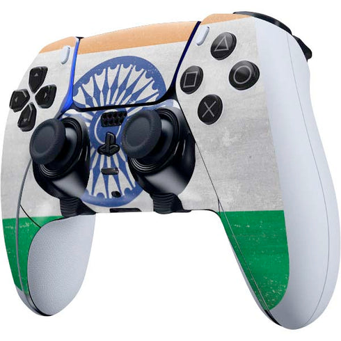 India Flag Distressed PS5 DualSense Edge Pro Controller Skin