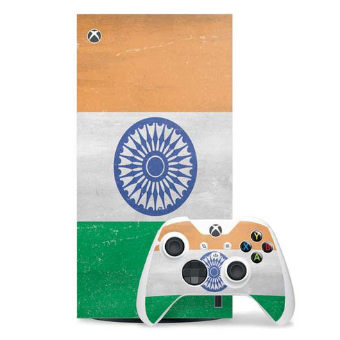 India Flag Distressed Xbox Series X Skins