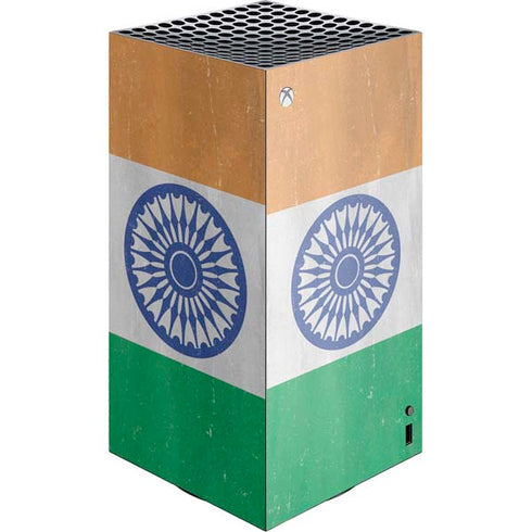 India Flag Distressed XBox Series X Digital Edition Console Skin