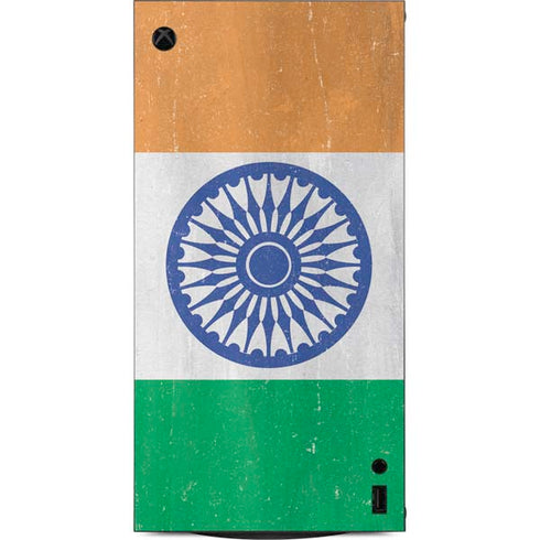 India Flag Distressed XBox Series X Digital Edition Console Skin