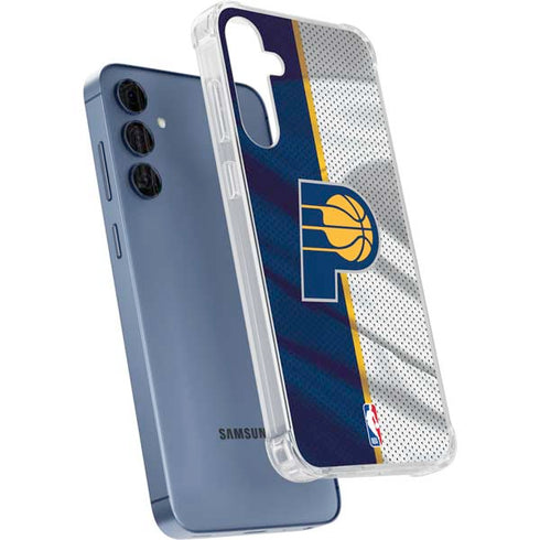 NBA Indiana Pacers Away Jersey Galaxy A55 5G Clear Case