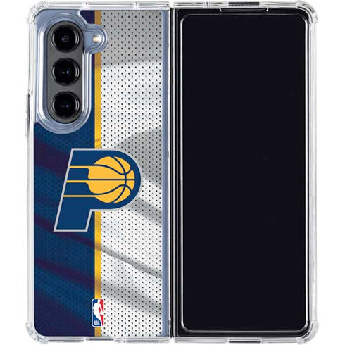 NBA Indiana Pacers Away Jersey Galaxy Z Fold5 5G Clear Case