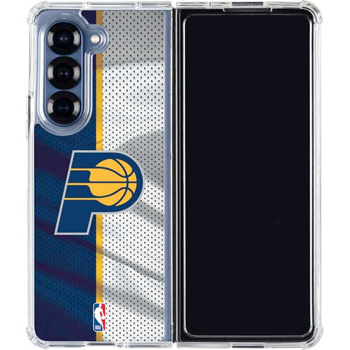 NBA Indiana Pacers Away Jersey Galaxy Z Fold7 Clear Case