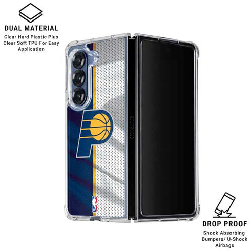 NBA Indiana Pacers Away Jersey Galaxy Z Fold7 Clear Case