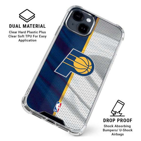 NBA Indiana Pacers Away Jersey iPhone 15 Clear Case