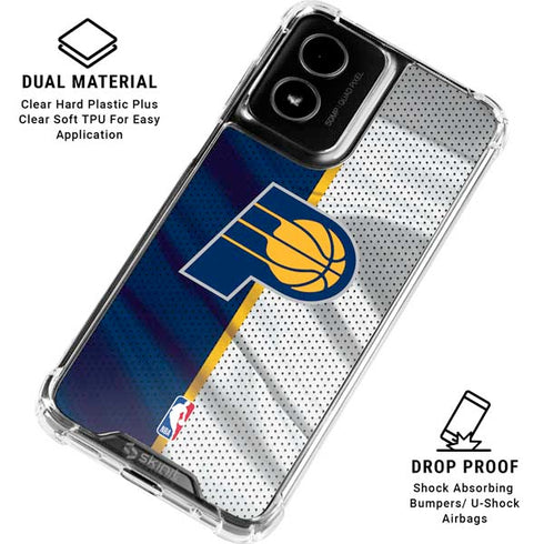 NBA Indiana Pacers Away Jersey Moto G Power 5G (2024) Clear Case