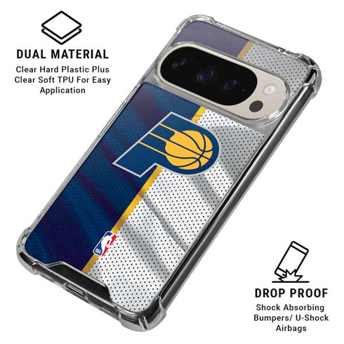 NBA Indiana Pacers Away Jersey Pixel 9/9 Pro Clear Case