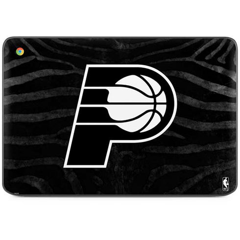 NBA Indiana Pacers Black Animal Print HP Chromebook Skin