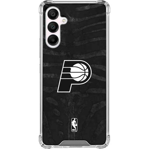 NBA Indiana Pacers Black Animal Print Galaxy A16 5G Clear Case