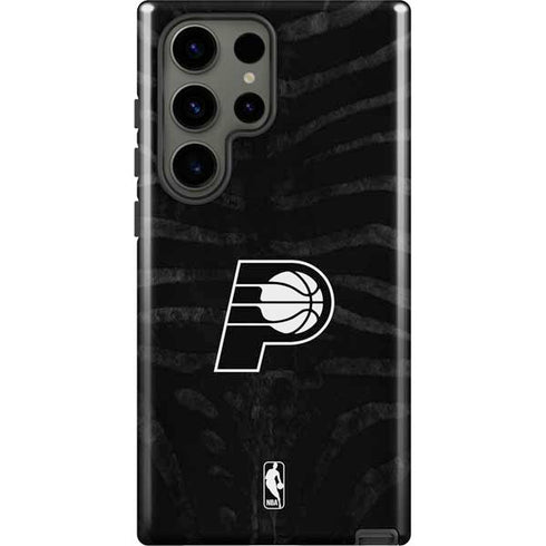 NBA Indiana Pacers Black Animal Print Galaxy S23 Ultra Pro Case