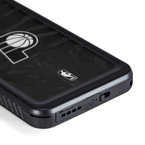 NBA Indiana Pacers Black Animal Print Galaxy S24 Plus Waterproof Case