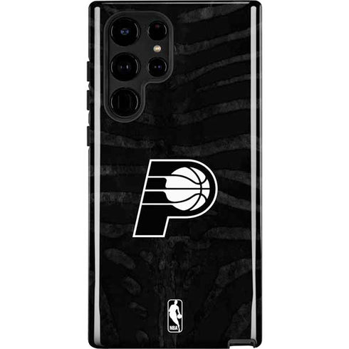 NBA Indiana Pacers Black Animal Print Galaxy Cases