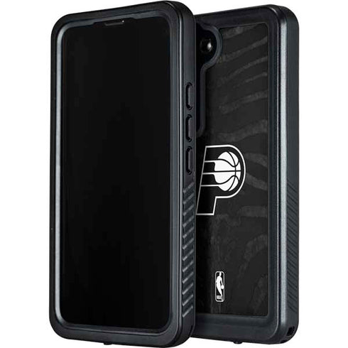 NBA Indiana Pacers Black Animal Print Galaxy S24 Waterproof Case