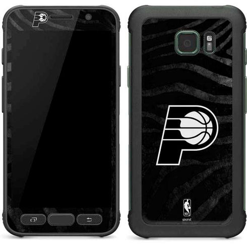 NBA Indiana Pacers Black Animal Print Galaxy S7 Active Skin
