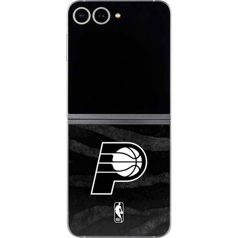 NBA Indiana Pacers Black Animal Print Galaxy Z Flip6 Skin