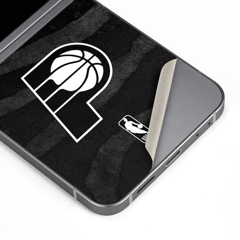 NBA Indiana Pacers Black Animal Print Galaxy Z Flip6 Skin