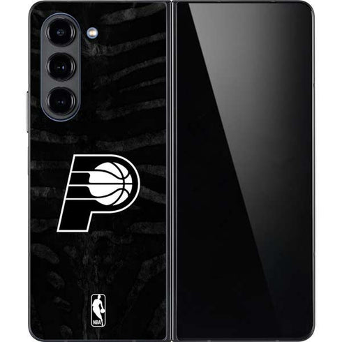 NBA Indiana Pacers Black Animal Print Galaxy Z Fold5 5G Skin