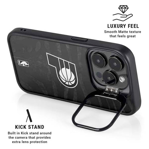 NBA Indiana Pacers Black Animal Print iPhone 14 Pro Max Kickstand Case
