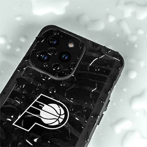 NBA Indiana Pacers Black Animal Print iPhone 15 Pro Waterproof Case