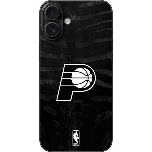 NBA Indiana Pacers Black Animal Print iPhone 16 Plus Skin