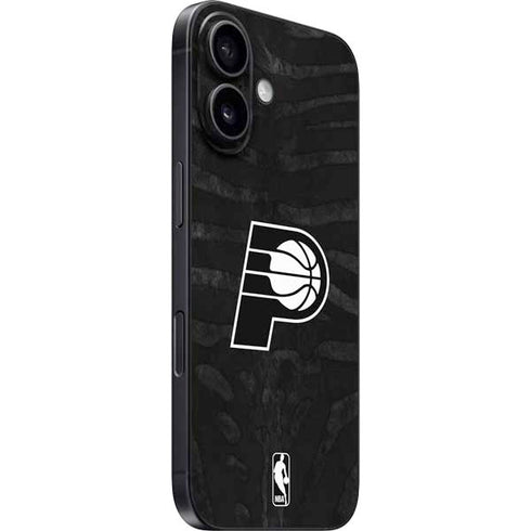 NBA Indiana Pacers Black Animal Print iPhone 16 Plus Skin