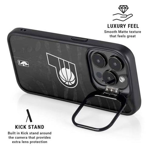 NBA Indiana Pacers Black Animal Print iPhone 16 Pro Kickstand Case