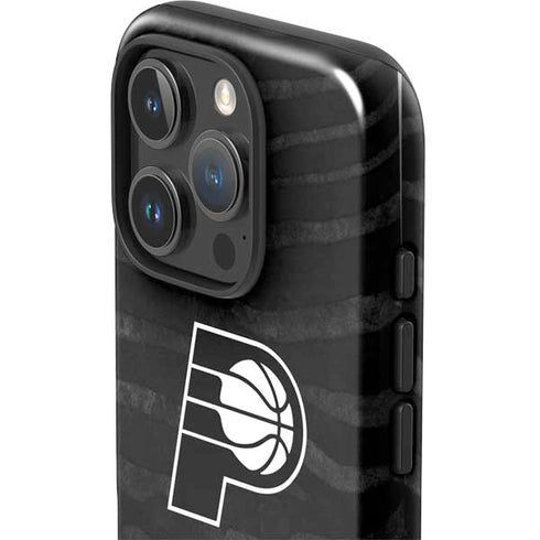 NBA Indiana Pacers Black Animal Print iPhone 16 Pro Max Impact Case
