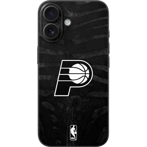 NBA Indiana Pacers Black Animal Print iPhone 16 Skin