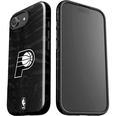 NBA Indiana Pacers Black Animal Print iPhone 16e Impact Case