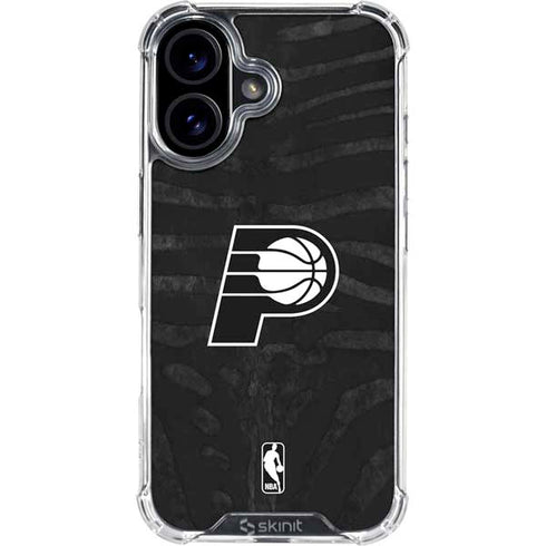 NBA Indiana Pacers Black Animal Print iPhone 17 Clear Case