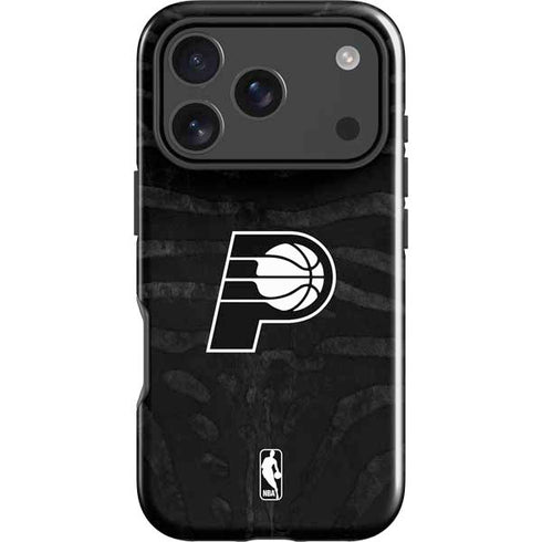 NBA Indiana Pacers Black Animal Print iPhone 18 Pro Max Impact Case