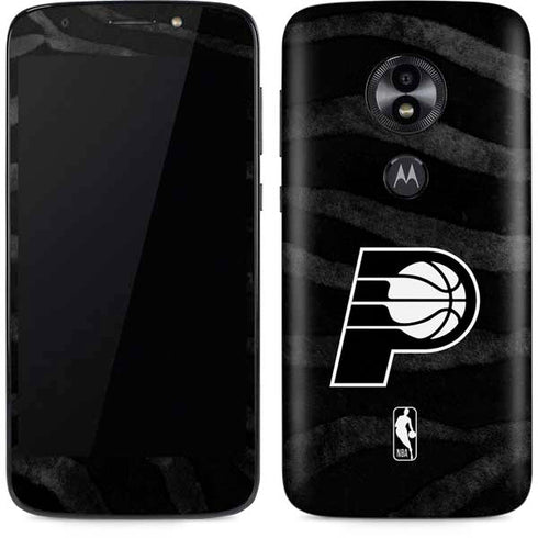 NBA Indiana Pacers Black Animal Print Moto E5 Play Skin