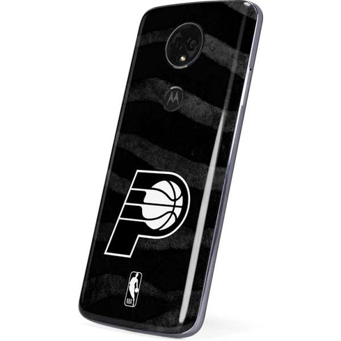 NBA Indiana Pacers Black Animal Print Moto E5 Plus Skin