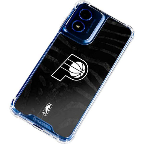 NBA Indiana Pacers Black Animal Print Moto G Play 4G (2024) Clear Case