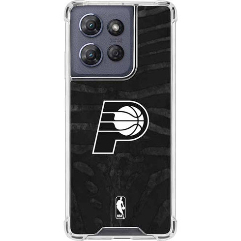 NBA Indiana Pacers Black Animal Print Moto G Power 5G (2025) Clear Case