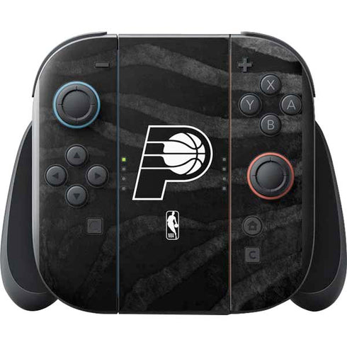 NBA Indiana Pacers Black Animal Print Nintendo Switch 2 (2025) with Joy-Con Skin