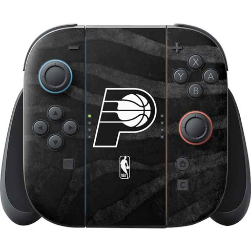 NBA Indiana Pacers Black Animal Print Nintendo Switch 2 (2025) Joy-Con Controller Skin