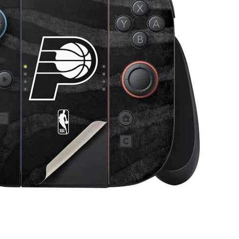 NBA Indiana Pacers Black Animal Print Nintendo Switch 2 (2025) Joy-Con Controller Skin