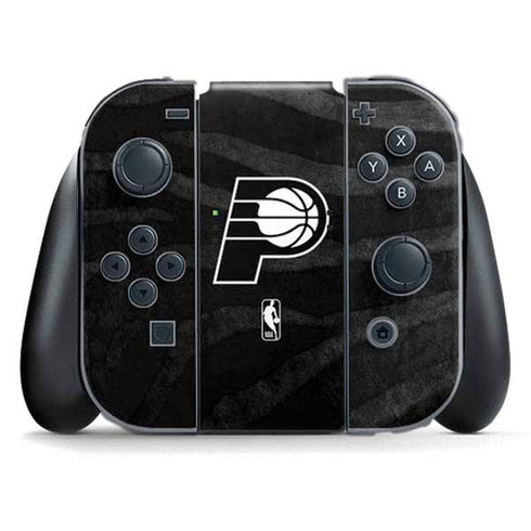 NBA Indiana Pacers Black Animal Print Nintendo Switch (2017-2021) Joy-Con Controller Skin