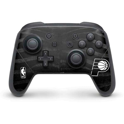 NBA Indiana Pacers Black Animal Print Nintendo Switch Pro Controller Skin