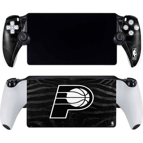 NBA Indiana Pacers Black Animal Print PlayStation Portal Remote Player Skin