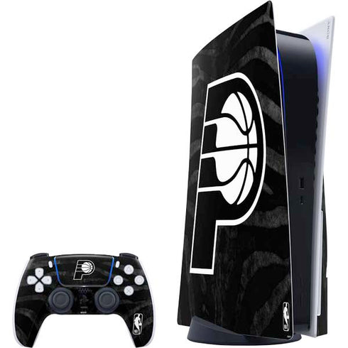 NBA Indiana Pacers Black Animal Print PlayStation PS5 Skins
